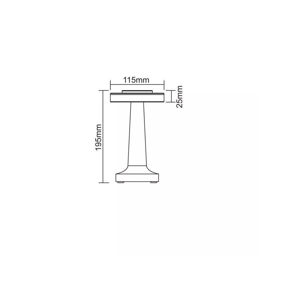 Stalinis šviestuvas Domoletti Rodeo ETLED-53C SATIN BRASS, LED, nešiojamas, 0.5W