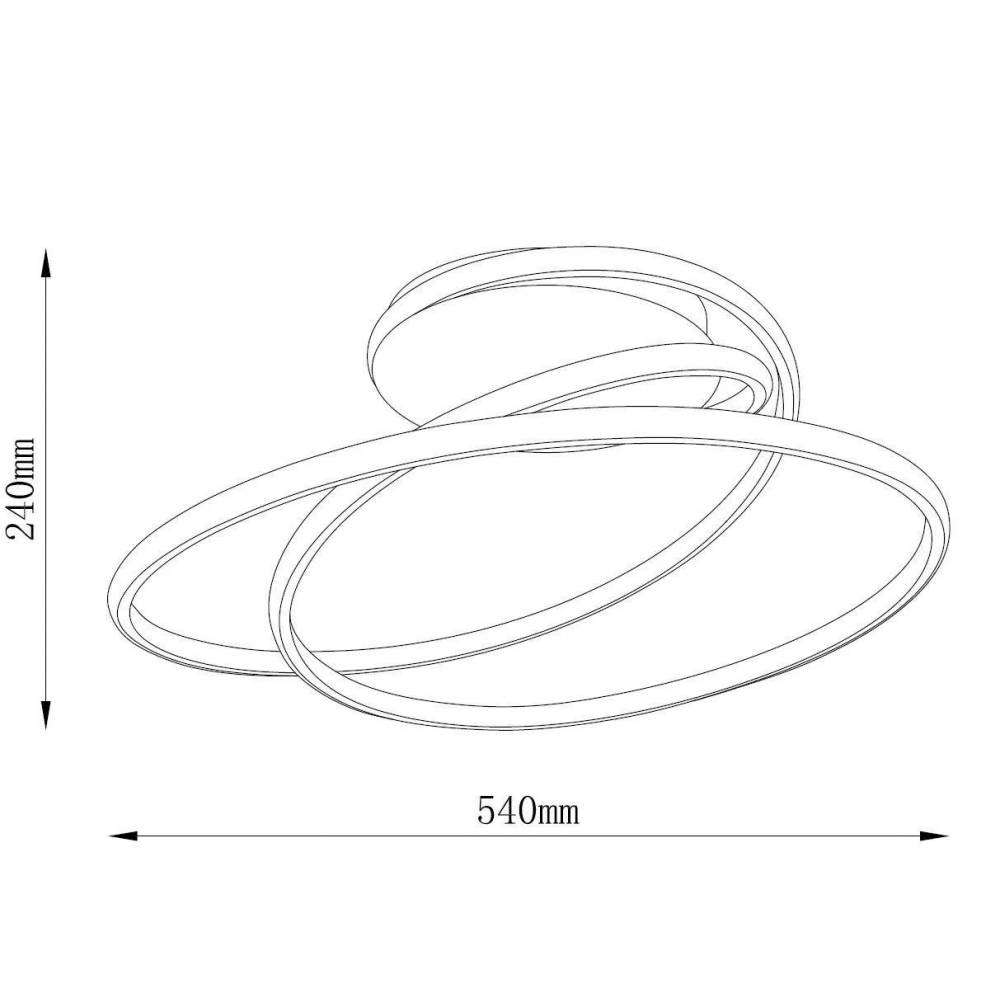 Šviestuvas lubų Domoletti 2023515-BK, 40 W, 4000 °K