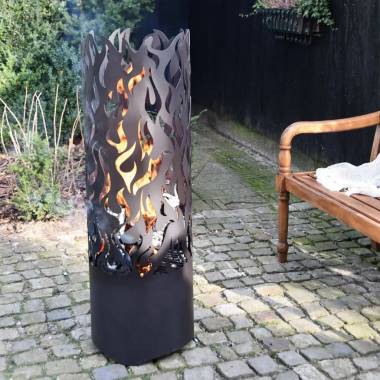 Esschert Design Laužavietė Flames, juoda, anglinis plienas, FF408