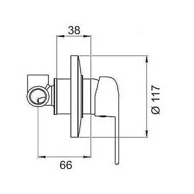 Dušo maišytuvo paklotas MG-3248, SATO