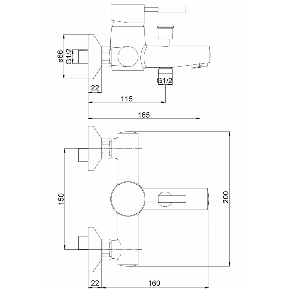 Vonios maišytuvas MG-2020, ABAVA