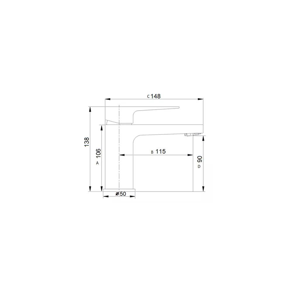 Keraminis plautuvės maišytuvas MG-2660-BH, BĒRZUPE