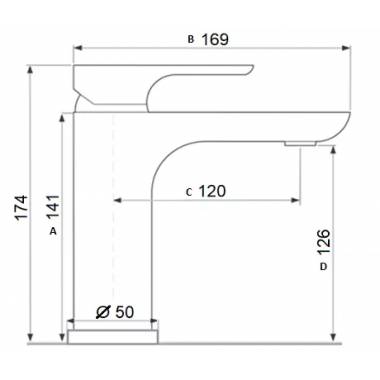 Keraminis kriauklės maišytuvas MG-2360, SALACA