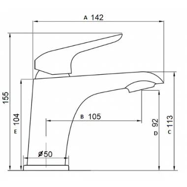 Keraminis praustuvo maišytuvas MG-2460 MAGMA VENTA