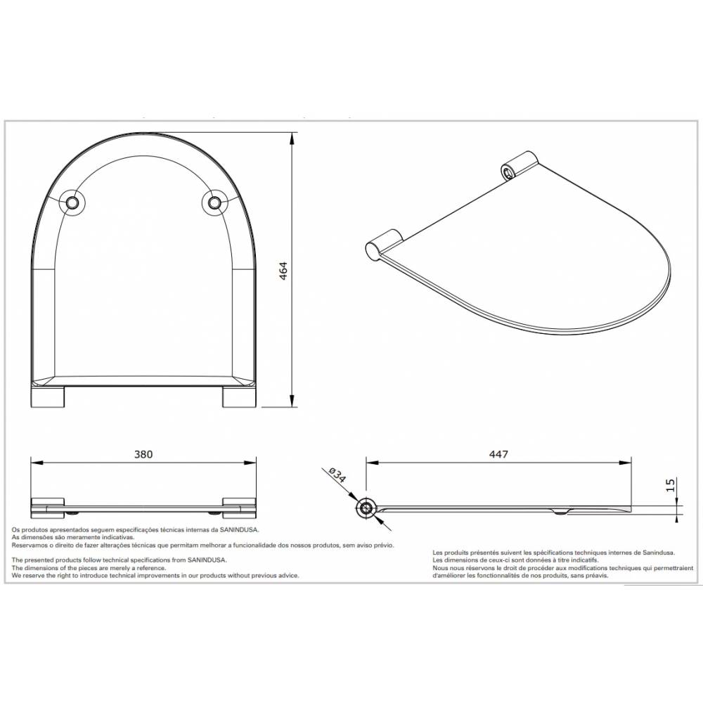 Sanindusa tualeto klozeto sėdynė softclose 2363100 SANLIFE