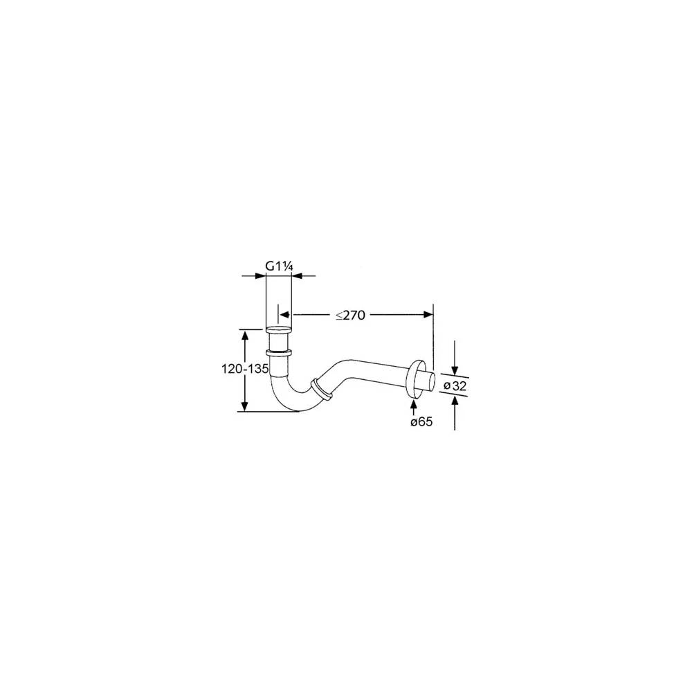 Bideto sifonas 1,1/4 "x32 1031105