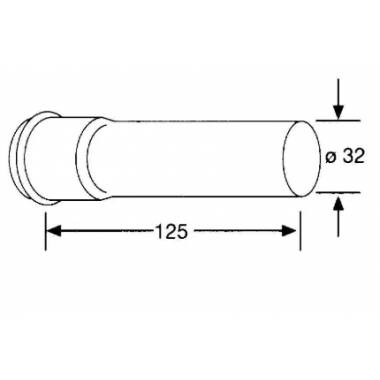 Sifono vamzdelis 32x125 mm 1049905-00