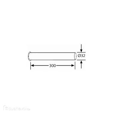 Sifono vamzdis 32x300 mm 84502505-00