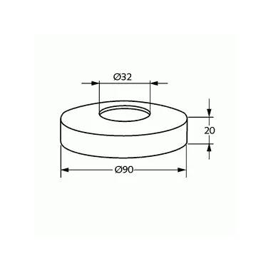 Dekoratyvinė alkūnė 81075405-00 (32X90X20)