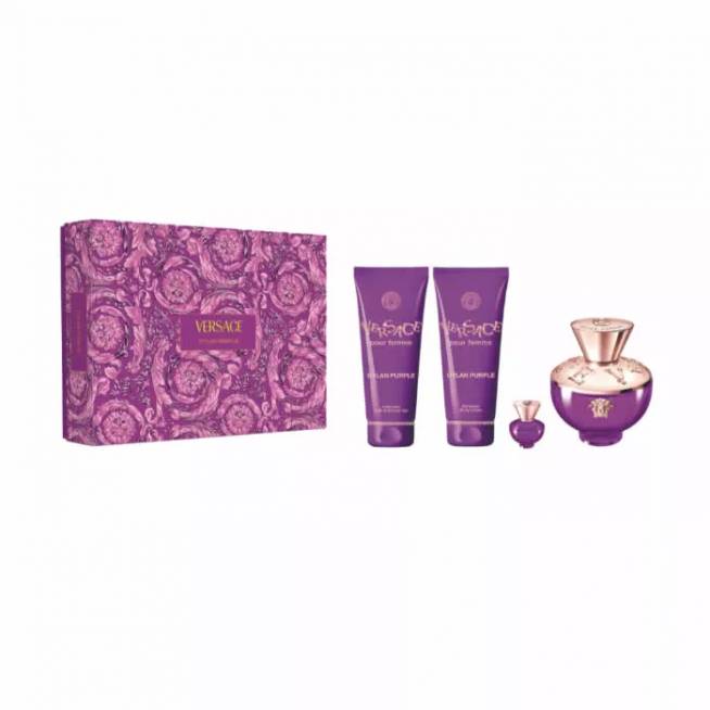 Versace Dylan Purple kvepalų purškiamasis vanduo 100 ml, 4 dalių rinkinys