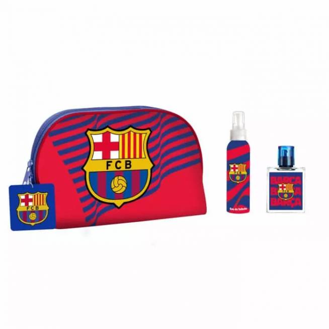 "Fc Barcelona" tualetinis vanduo su purškikliu 50 ml, 3 dalių rinkinys