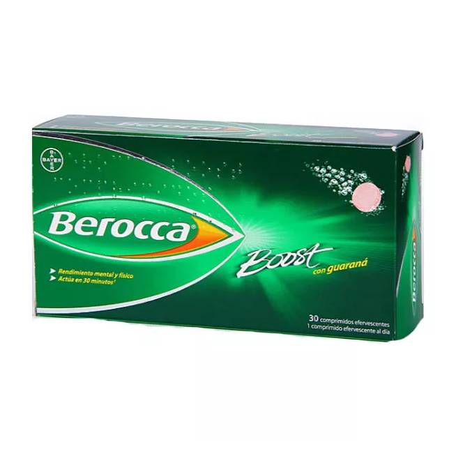 Berocca Boost 30 putojančių tablečių Guarana 