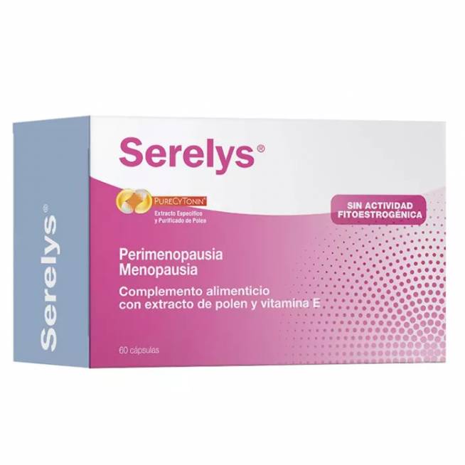 Serelys Perimenopausia Menopauzės maisto papildas 60 kapsulių