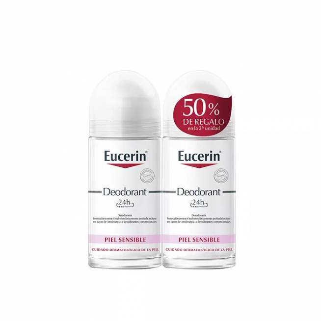 Eucerin Roll On dezodorantas jautriai odai 2x50ml