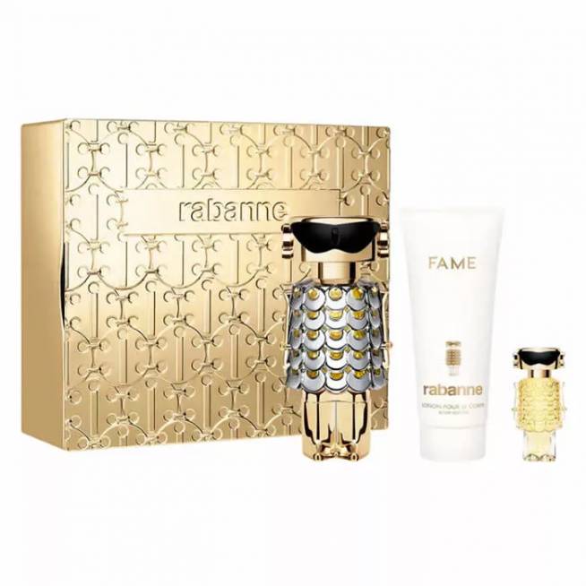 paco Rabanne Fame kvepalų purškiamasis vanduo 80 ml, 3 dalių rinkinys