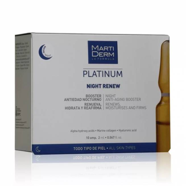 "Martiderm Platinum Night Renew" 10x2ml ampulių