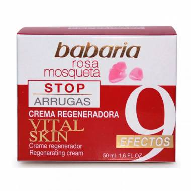 Babaria Rosa Mosqueta Vital regeneruojantis odos kremas raukšlėms stabdyti 50ml