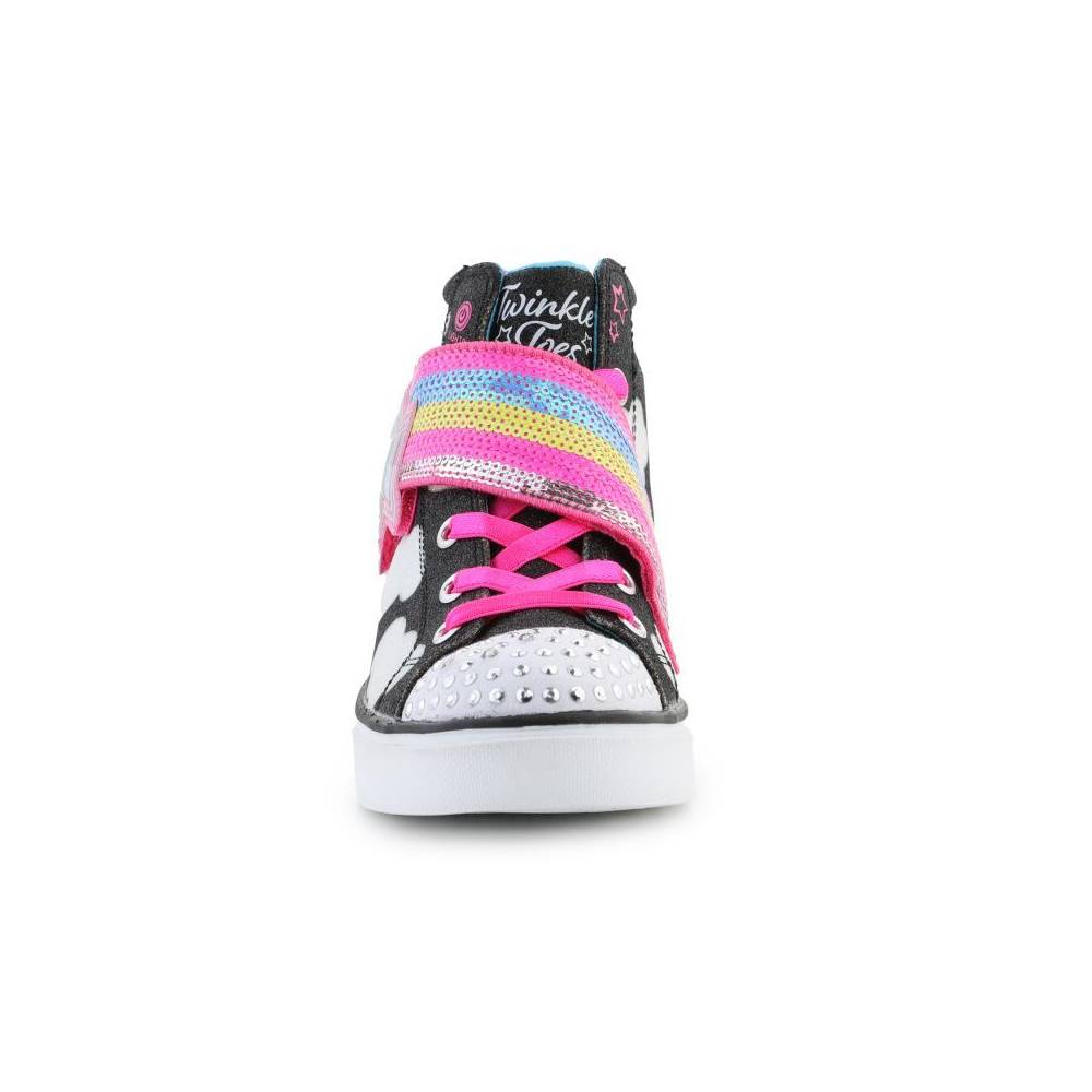 Skechers Twinkle Toes batai: Twinkle Sparks - Shooting Star Jr 314775L-BKMT