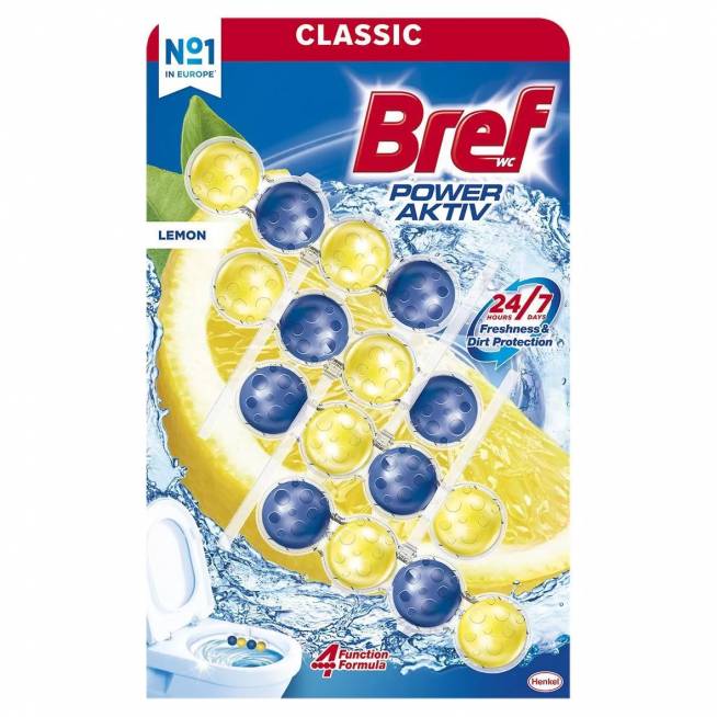 Unitazo muiliukas Bref Power Active Lemon, 200 g