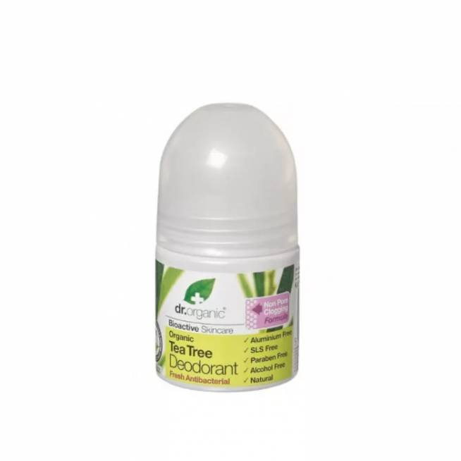 Dr. Organic Arbatmedžio dezodorantas Roll On 50ml 