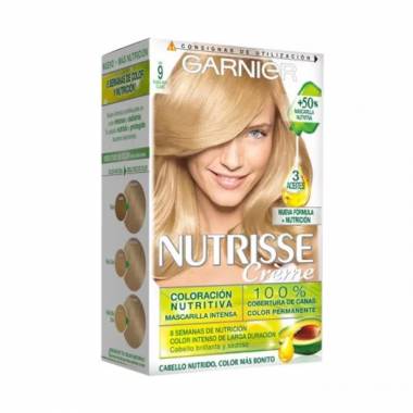 "Garnier Nutrisse" maitinamasis spalvotas kremas 9 labai šviesi blondinė