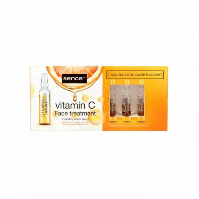 "Sence Beauty" vitaminas C 7 dienų serumas su ampulėmis