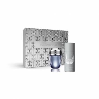 Paco Rabanne Invictus tualetinis vanduo su purškikliu 100 ml 2 dalių rinkinys