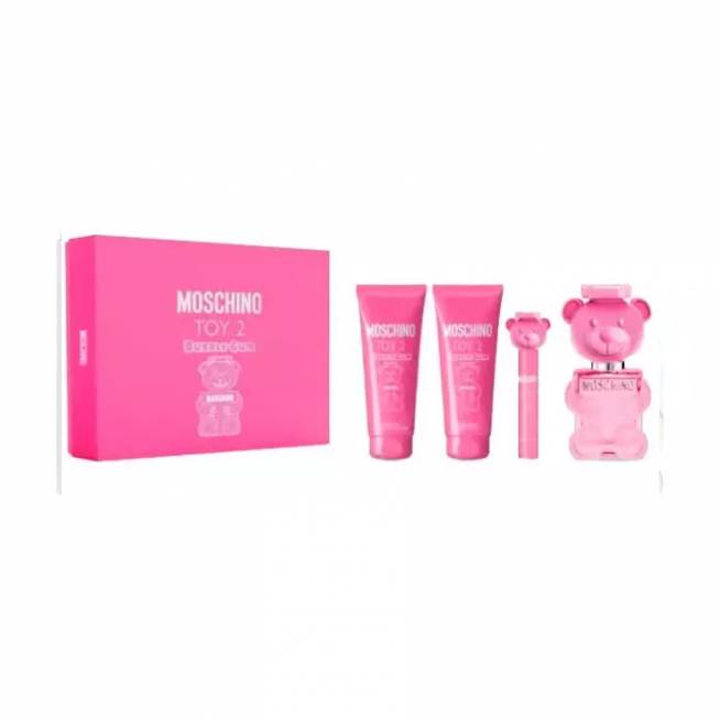 Moschino Toy 2 Bubble Gum tualetinis vanduo su purškikliu 100 ml rinkinys 4 vnt