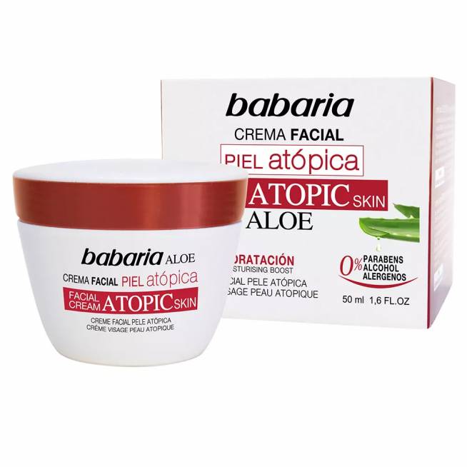 Babaria Aloe Vera veido kremas atopinei odai 0% 50ml