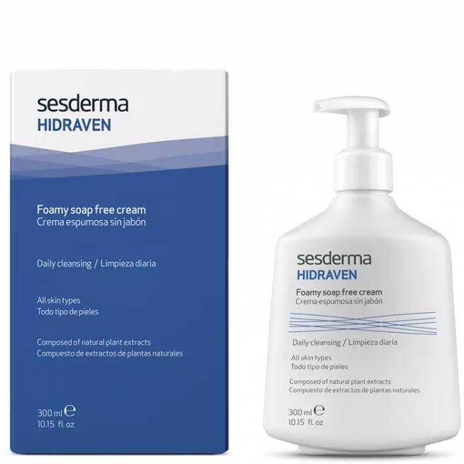 "Sesderma Hidraven" putojantis kremas be muilo 300ml