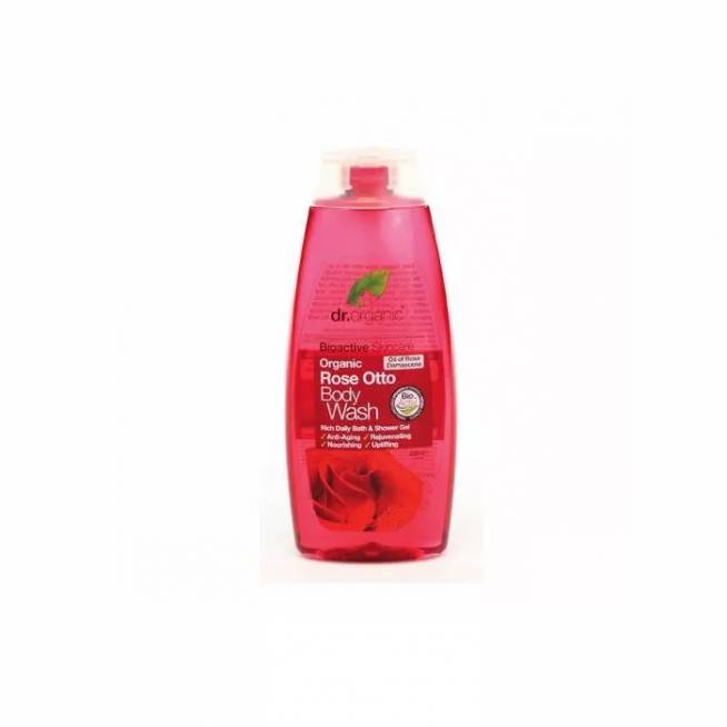 "Dr Organic Rose Otto" vonios ir dušo želė 250ml