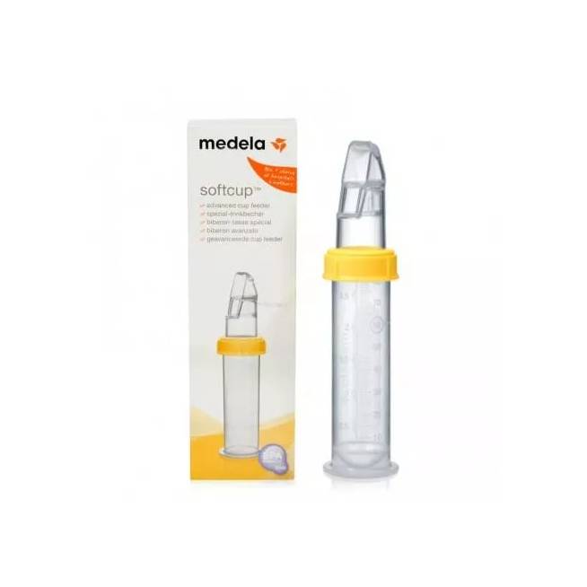 Medela Softcup kūdikių buteliukas su šaukšteliu 80ml