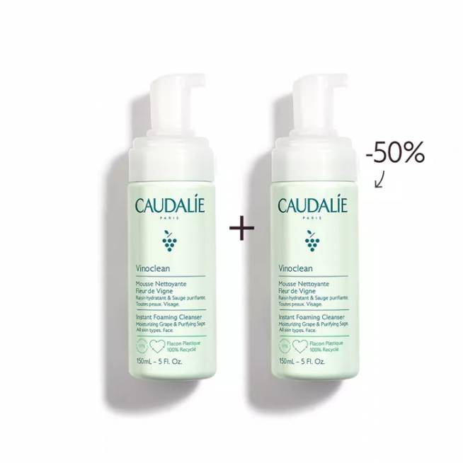 "Caudalie Vinoclean Duo" momentinis putojantis valiklis 2x150ml