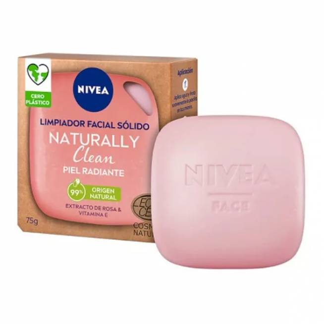 "Nivea Naturally Clean Radiant Skin" kietasis veido prausiklis 75g