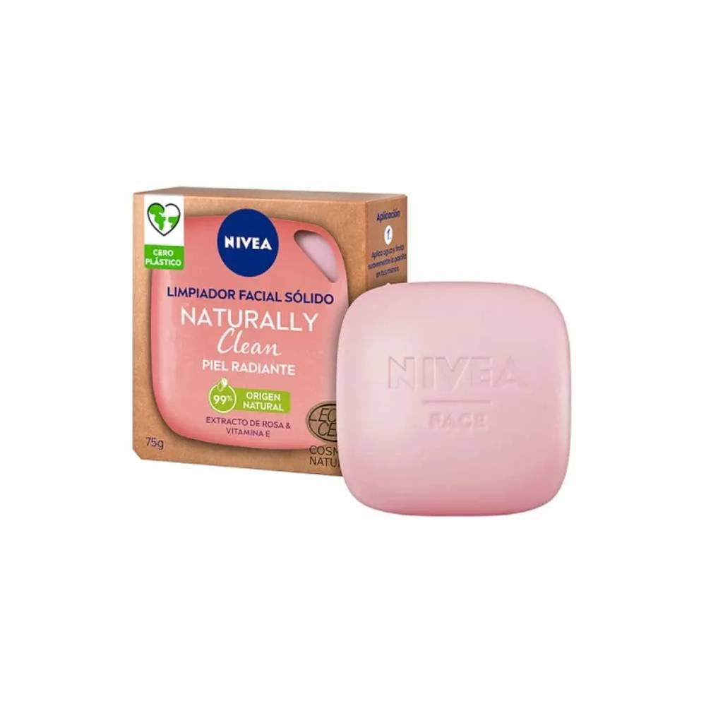 "Nivea Naturally Clean Radiant Skin" kietasis veido prausiklis 75g