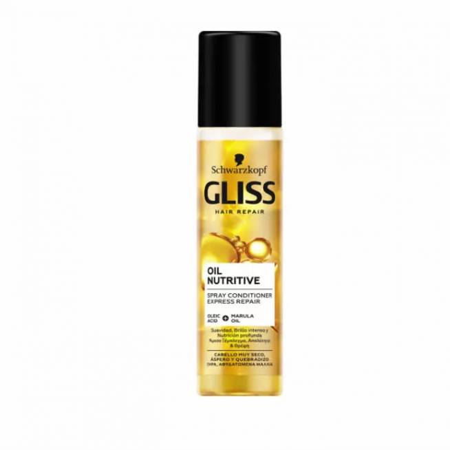 Schwarzkopf Gliss Oil Nutritive Spray kondicionierius Express Repair 200ml