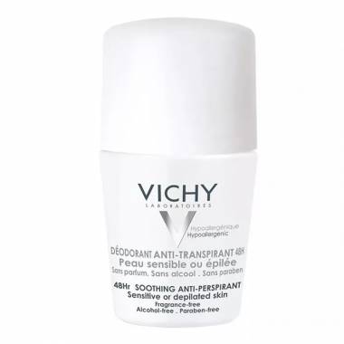 "Vichy" 48h dezodorantas nuo prakaitavimo, skirtas jautriai odai, 50ml