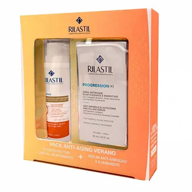 "Rilastil Pack Age Repair Spf50 50ml + Progression Serum 30ml rinkinys 2 vnt