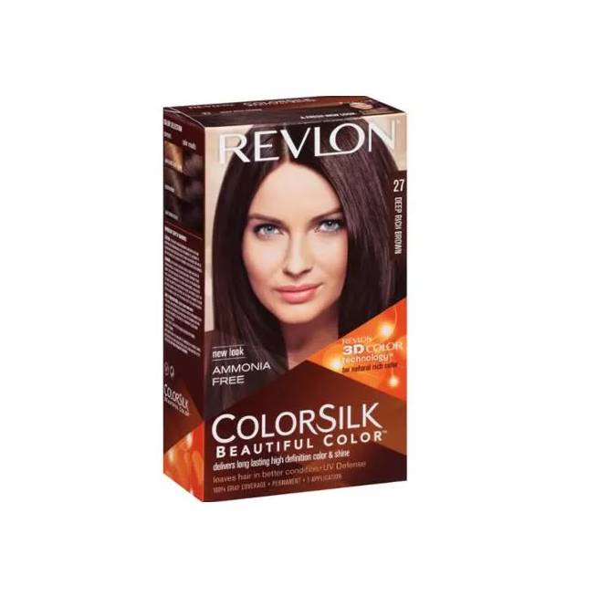 "Revlon Colorsilk" be amoniako 27 Deep Rich Brown 