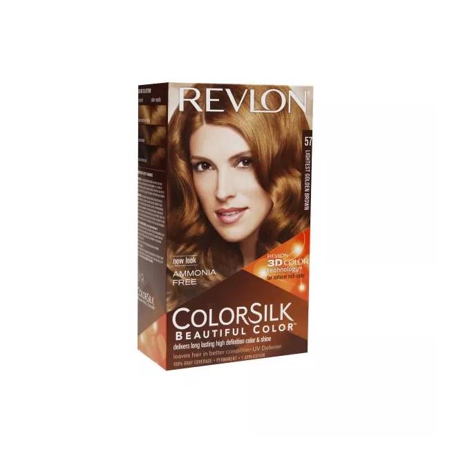 "Revlon Colorsilk" be amoniako 57 Šviesiausia auksinė ruda 