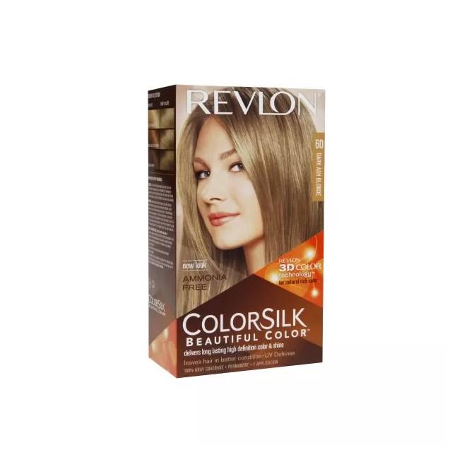 "Revlon Colorsilk" be amoniako 60 tamsiai pelenų blondinė 