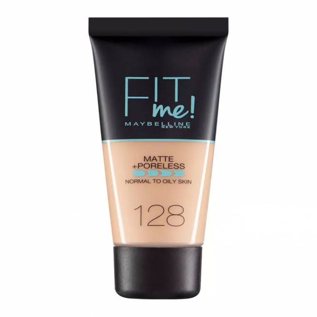 Maybelline Fit Me Matte Poreless Foundation 128 Warm 