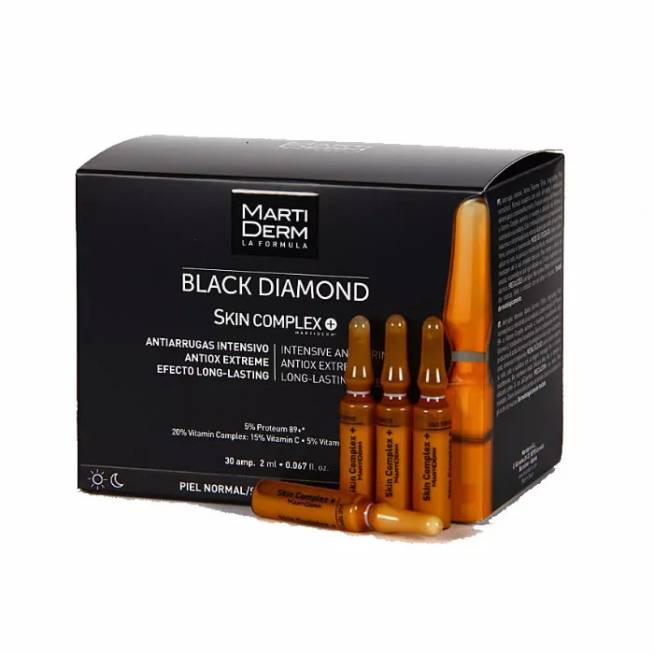 "Martiderm Black Diamond Skin Complex+" 30 buteliukų