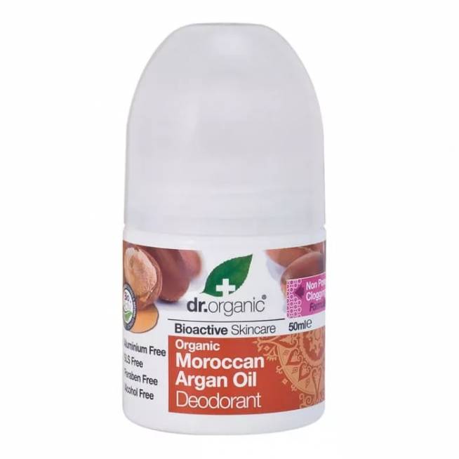 Dr. Organic Maroko argano aliejaus dezodorantas Roll On 50ml