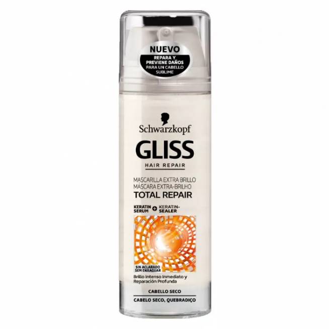 Schwarzkopf Gliss Total Repair Extra Shine kaukė 150ml