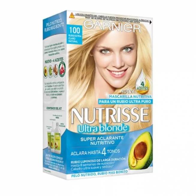 "Garnier Nutrisse Nourishing Color Cream 100 Extra Light Natural Blonde