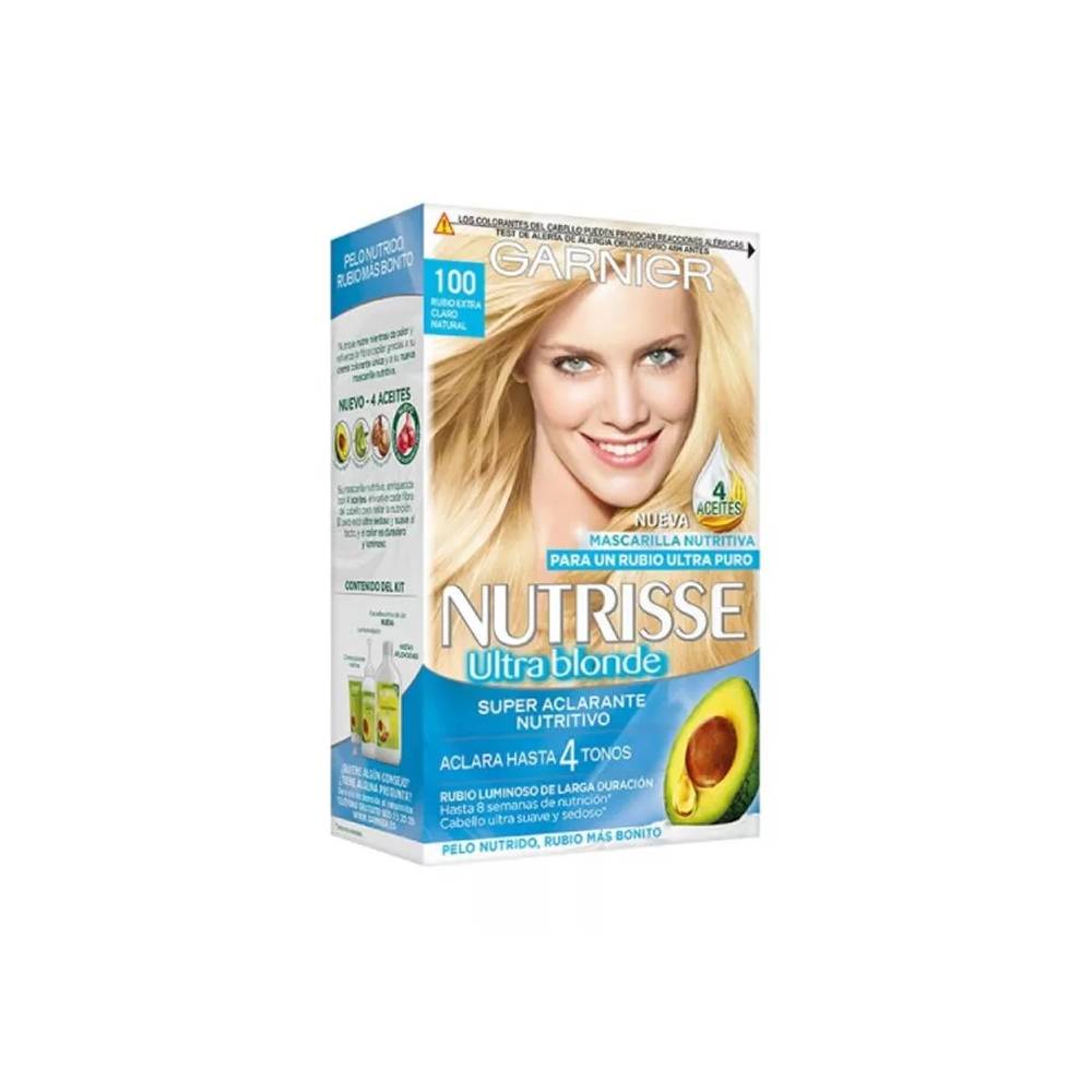 "Garnier Nutrisse Nourishing Color Cream 100 Extra Light Natural Blonde