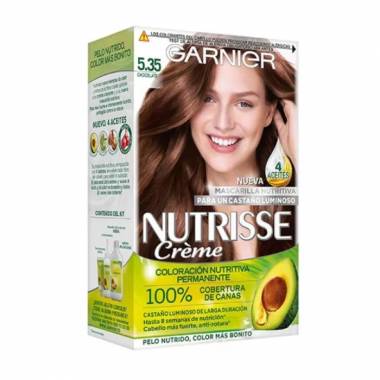 "Garnier Nutrisse" maitinamasis spalvotasis kremas 5,35 šokolado