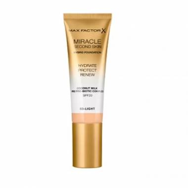 "Max Factor Miracle Second Skin Spf20 3 Light" 30 ml