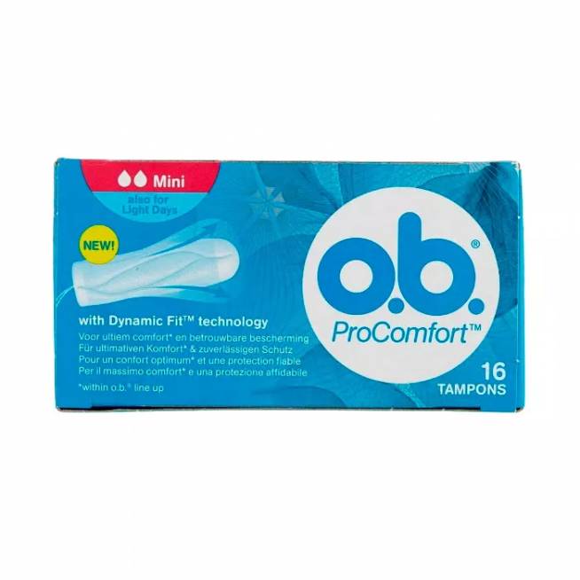 "O.B. Procomfort" 16 tamponų "Mini